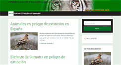 Desktop Screenshot of animalesenpeligro.info