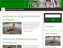 Tablet Screenshot of animalesenpeligro.info